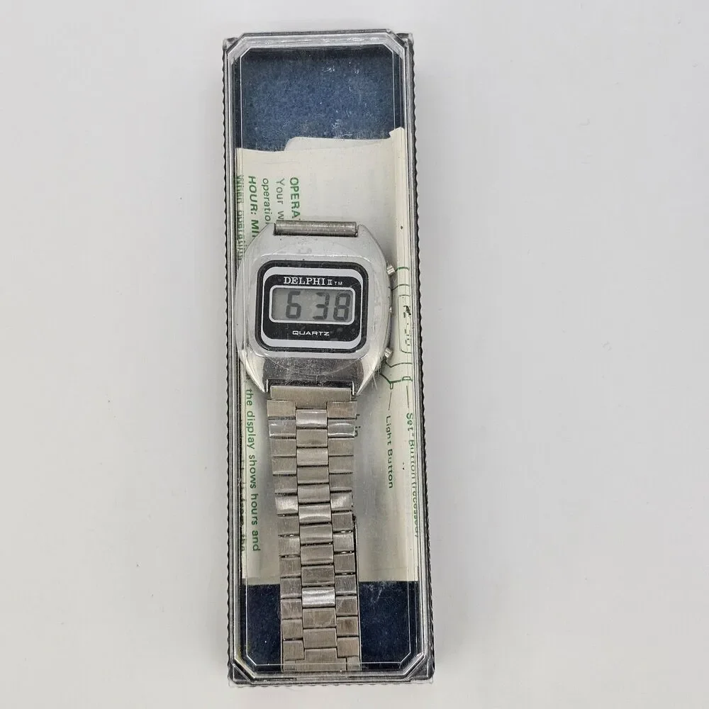 VTG 35MM‎ Delphi Digital Men's Watch Gray Band 7
